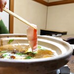 閑祥庵 禅紫 - 鯛しゃぶ