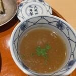 銀座 しのはら - 炊き込みご飯にスッポン餡をかけて