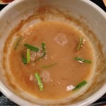 つけ麺 道 - スープ割り（2013年11月）