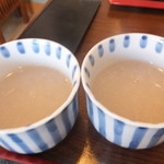 そば屋 けん豆 - 蕎麦湯　超濃厚　【　２０１３年１１月　】