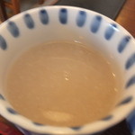 そば屋 けん豆 - 蕎麦湯　超濃厚のアップ　【　２０１３年１１月　】