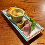 惣門 - 南瓜､栗､津志田芋､鰻巻､煮牡蠣､天然滑子茸､鴨ロース