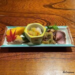 惣門 - 南瓜､栗､津志田芋､鰻巻､煮牡蠣､天然滑子茸､鴨ロース