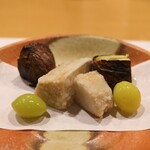 旬菜 おぐら家 - 海老芋、栗と銀杏