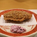 旬菜 おぐら家 - 牡蠣のサクサク揚げ