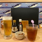 Sakanaya Doujou - ビール・ウーロン茶
