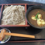 鈴木屋 - 海老天入りカレーつけそば