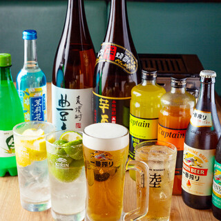 Popular priced drinks starting from 399 yen♪