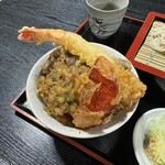 そば処 案山子 - 天丼アップ