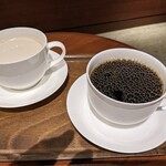 上島珈琲店 - ミルクコーヒー(L)¥770&ブレンドコーヒー(L)¥690