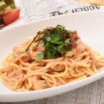 Japanese style mentaiko tuna pasta