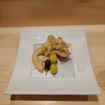 Sushi Shinkai - 天麩羅 ～ 舞茸、むかご、蓮根、銀杏