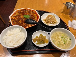 匠 - ■麻辣　麻婆豆腐定食￥1,050 　■辛増しx2￥60