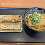 讃岐製麺 - きつねうどん　鶏天、ちくわ天