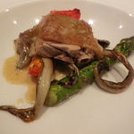 VIA Brianza - ほろほろ鳥のグリル　取り分け後