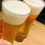 Tokyo Rice Wine - 生ビールはカールスバーグ　良い泡してます