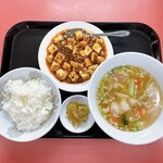 中国料理四川亭 - 四川亭ランチセットマーボー豆腐