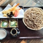 多度志やまそば えにし - 料理写真:「天ざる」