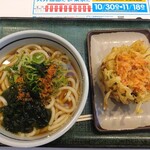 Suruga An - かけうどん大と桜海老のかき揚げ