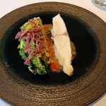 ミッシェル ナカジマ - 魚料理　熟成サワラ・シュクリーヌのロースト・ケッパーソース