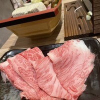 黄金出汁しゃぶと江戸前寿司 肉のあさつ 梅田お初天神店 - 近江牛♡