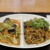 長田本庄軒 - 合い盛り焼きそば（ぼっかけ焼きそば＋サンラー焼きそば）