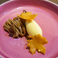JAM17 DINING - 和栗のモンブランとアプリコットのアイス