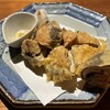 坊乃 - 椎茸侍と阿波尾鶏つくねの重ね揚げ780円