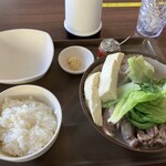 宮良そば 那覇店 - 骨汁定食