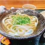 Hanamaru Udon - 温かけうどん(小) 290円
                        ネギは店がけ