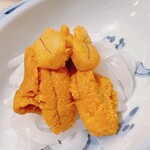 橘鮨 - 墨烏賊とウニはお友達
