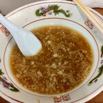 ラーメン二郎 - 野菜を綺麗に頂きます