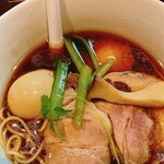 麺屋玉ぐすく - ほうれん草の茎が出てきました