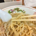 ラーメン二郎 - くっついてる麺