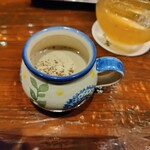 静音 - ①きのこのポタージュ　美味しい、天を仰ぐ