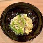 川田 - 2023.10.  鱧と九条葱の玉子綴じ