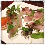 DINING BAR TALAHT - 本日の鮮魚のカルパッチョと春巻き