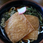 和麺 ささき - 山菜うどん　480円＋トッピングきつね100円