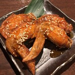 道産地鶏と本格鳥料理専門店 鳥心 - 手羽先甘辛ダレ