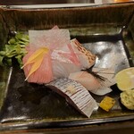 おおさか料理  浅井 - 刺身の盛り合わせ