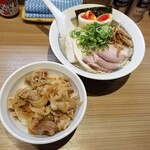 Rock’anDo - 特製 中華そば（しお）＋しょうが焼き丼