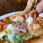 Pizzeria Vento e Mare - 本日のスペシャル　マルゲリータに自家製サルシッチャ