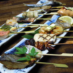 ～・New specialty! ! Fish shop's string skewers & fish skewers...