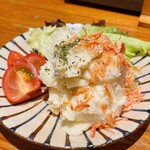 Irori Shirokuro - 塩昆布と桜海老のポテサラ