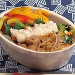ほっともっと - 料理写真:彩・豆腐ハンバーグと野菜の照りだれ弁当