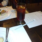 志喜亭 - アイスティーです。口直しにはもってこい