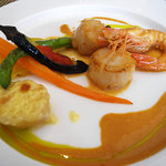 UZAWA - 天使の海老と帆立貝の海老ソース