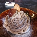 おスギスイーツカフェ - 和栗モンブラン 香ばしさが特徴
