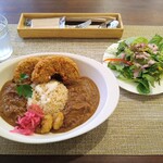 HINOKI - 日本の古式伝統発酵食入りカレー＋全粒車麩のフライ