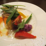 コウジイガラシ オゥレギューム - 冷前菜：季節野菜のエチュベ、トマトソース4